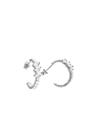 dkeniz - Creolen 925/- Sterling Silber Zirkonia - weiß