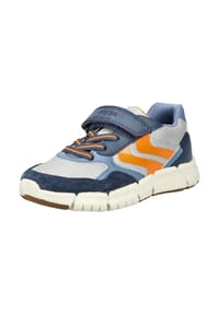 GEOX - Lederimitat/Textil Sneaker - Grau/Navy