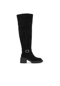 Kazar - Wildlederstiefel mit Treppensohle - Schwarz