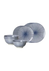 Ritzenhoff & Breker Basic-Set Royal Makoto 12er Set blau-weiß - ROYAL - blau-weiß