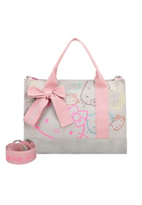 Fritzi aus Preußen Hello Kitty fritzi - Henkeltasche Tote Bag Canvas Limited Outline mit Hello Kitty-Print - Beige-Grau