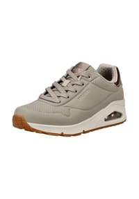 SKECHERS® - Lederimitat Sneaker - Grau