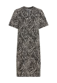 GALERIA - Shirtkleid Lori 7, Split-Neck, für Damen - BLACK FLOWER