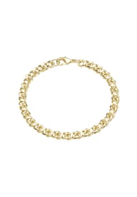 JACQUES CHARREL - Armband Achterkette oval, hochwertige Kupfer Zink Legierung - gold