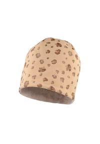 maximo® - MINI GIRL-Beanie Druck Katze, Futter - nomad