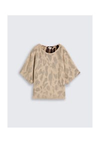TOM TAILOR - Sweatshirt, Halbarm, für Damen - 40895 MELANGE BROW