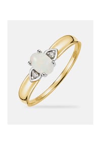 Diamant L'eternel - Ring, mit Opal, 375 Gelbgold - gold
