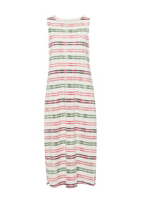 Sieh an! - Jersey-Kleid - ecru-fuchsia-bedruckt