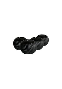 Ritzenhoff & Breker Teelichthalter Onyx ø 11 cm 4er Set schwarz - ONYX - schwarz