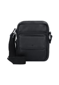 GREEN BURRY Vintage - Vintage Umhängetasche Leder 18 cm - black