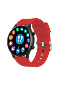 Atlanta by PARAGON - Fitnesstracker mit Silikonband für Damen & Herren mit Herzfrequenz, Puls, Blutdruck u.v.m. - 9726/1 (Rot) - Rot