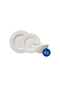 Villeroy & Boch Teller-Set Manufacture Rock weiß - MANUFACTURE ROCK - weiß