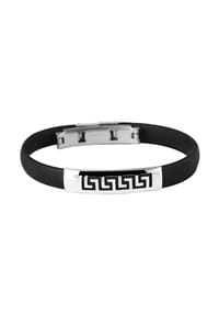 Adelia's Bold Style - Armband – Armreif aus Kautschuk Ø 6,5 cm cm - schwarz