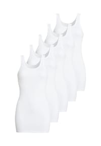 -con-ta- - Unterhemd / Top 5er Pack Basic - Weiß