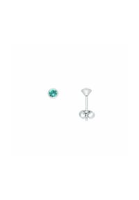 Adelia's - Damen 925 Silber Ohrringe   Ohrstecker mit Zirkonia Ø 3 mm - grün