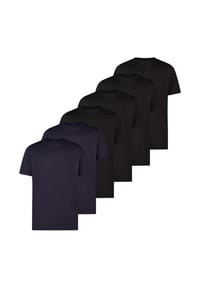 LERROS - T-Shirt 6er Pack Basic - Dunkelblau / schwarz