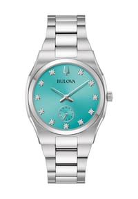 BULOVA SURVEYOR - Damen Armbanduhr "96P243" - SILBER/TÜRKIS