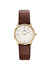 DUGENA - Modena Damenuhr "Modena 4460438" - braun/gold