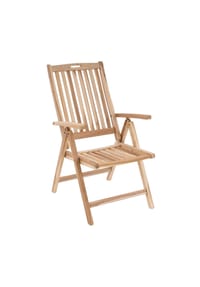 VCM. Gartenstuhl Hochlehner Klappstuhl | Holz Teak | Outdoor | Maße .110 x 56 x 75 cm - VCM Nosala - Braun
