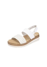 remonte® - Sandalen, Klettverschluss, für Damen - 0 WEISS-GOLD/WEIS