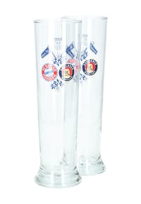 FC BAYERN MÜNCHEN - Pilsglas, 2er-Set - KLAR