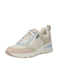 Tamaris - Lederimitat Sneaker - Beige/Blau