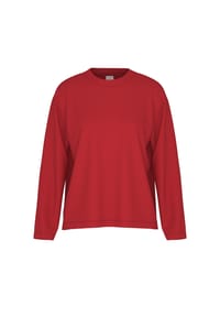 mey - Schlafanzug-Oberteil Solid Love, dropped Shoulders, für Damen - 874 RED CARPET
