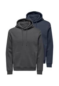 ONLY & SONS - Sweatshirt / Hoodie 2er Pack Connor - Beige / creme