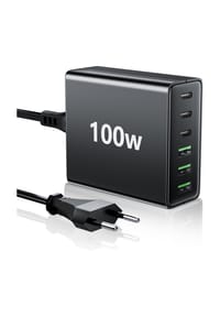MANIKE - 100W 6-Port USB-C & USB-A Schnellladegerät - schwarz