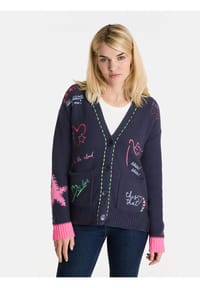 LIEBLINGSSTÜCK - Damen Strickjacke aus Baumwollmix ArunaL - 110 OFFWHITE