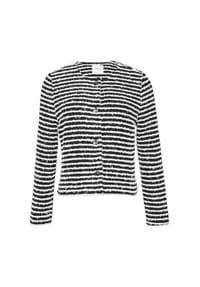 s.Oliver BLACK LABEL - Kastenjacke, Knopfleiste, für Damen - 99G1  GREY/BLACK