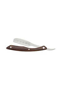 KAI - Rasiermesser Captain Razor Pakka klappbar, Klinge auswechselbar, Edelstahl, Zebranoholz, Braun - 