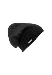 SEEBERGER - Cashmere Headsock in Rippen Muster 18604-0 - 14 RAUCHGRAU