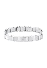 Calvin Klein ENHANCE - Herren Armband, Edelstahl  - WEISSGOLD