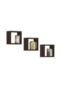 Akord - Wandregale K 25 x 25, 3er-Set - sonoma-eiche