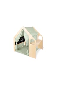 Pinolino® - Spielhaus 'Thilda', inkl. Stoffdach, salbeigrün, 3-tlg. - 