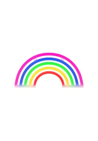 COFI - Neon LED Leuchte "Regenbogen" 5 Farben – FLNE14X – Forever Light - Mehrfarbig 300 × 20 × 160 mm