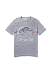 RE:COVERED - T-Shirt Pink Floyd Dark Side of the Moon mit angesagtem Pink Floyd-Print - Grey