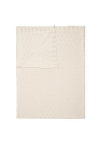ESSENZA Plaid Knitted Ajour - Knitted Ajour - Antique White