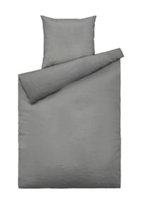 SCHÖNER WOHNEN KOLLEKTION - Flanell-Bettwäsche - GRAU