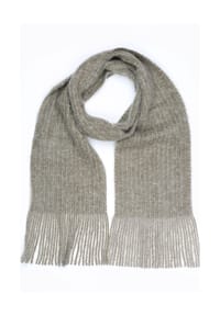 collezione alessandro® - Winterschal Wolltraum Made in Italy in Melange-Tönen - braun