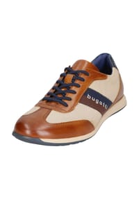 bugatti - Leder/Textil Sneaker - Braun/Beige