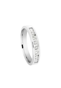 MONCARA - Damen Ring, 585er Weißgold, 8 Diamanten zus. ca. 0,50 Karat - 
