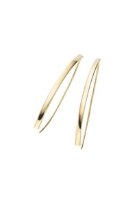 SMART JEWEL® - Ohrhaken längliche Form, Silber 925 - gold