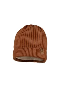 maximo® - BABY-Umschlagmütze, Rippe Futter - cork washed