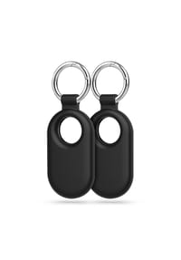COFI - Tech-Protect Icon Hülle für Samsung Galaxy SmartTag 2 (2er-Pack) - Schwarz 4 x 4 x 1 cm