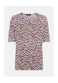 olsen - T-Shirt, Rundhalsausschnitt, für Damen - 60099 DARK BROWN