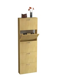 VCM. - Holz Regal Kipper Schuhregal Schuhschrank Schuhkipper 5 Sulos XL - Honig-Eiche