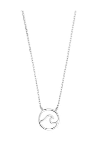 XENOX - Damen Kette mit Anhänger "Welle XS3173", 925er Silber  - silber
