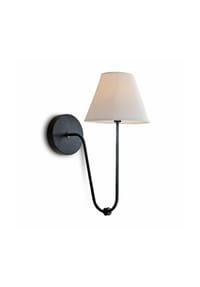 LOBERON - Wandlampe Lustre schwarz/weiß - schwarz/weiß